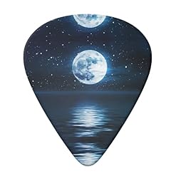 Night Sky Lot de 6 médiators pour guitare acoustique, guitare électrique, basse, ukulélé - fins, moyens et épais – Image 3