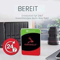 Seagate IronWolf, NAS interne Festplatte 14TB HDD, 3.5 Zoll, 7200 U/Min, CMR, 256 MB Cache, SATA 6GB/s, silber, inkl. 3 Jahre Rescue Service, ST14000VN0008 – Ansicht 4