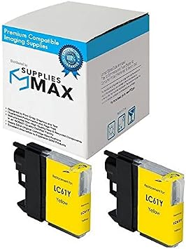 Compatible Replacement for Brother DCP-165/DCP-375/DCP-585/MFC-250/MFC-495/MFC-5490/MFC-6890/MFC-J220/MFC-J630C Yellow Inkjet 2/PK-375 Page Yield LC-980Y_2PK