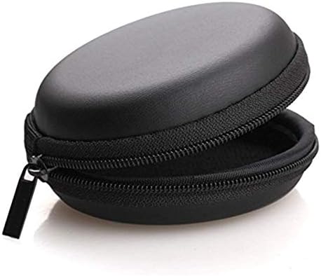 Inefable® Earphone Headphone Case Pouch Cover Carrying Case for Earphones, Headset, Pen Drives, SD Cards, All Mobile Accessories (Black) (Pack of 1)