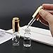 Ellbest 8Pcs 10ml Clear Press Dropper Bottles, Empty Refillable Essential Oil Bottles Container Perfume Cosmetic Bottle Travel Pressing Dropping Bottle, Gold Cap