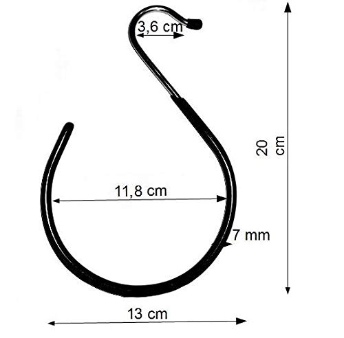 Hagspiel, 2 St. Schalhalter, Kleiderbügel aus Metall, rutschhemmend beschichtet (Schalhalter Metall)