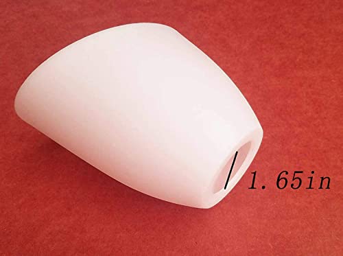 2 Pack Plastic Lampshade,5.7 Inch High,4.1 Inch Diameter,1.65 Inch Fitter,Replacement Plastic Lamp Shade For Led Floor Lamp [White] #TOP2