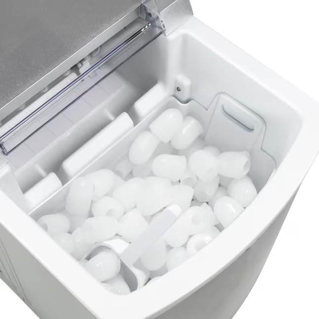 Freezimer Ice Makers Countertop, Portable Ice Maker Machine Countertop, 9 Ice Cubes Ready In 8 Mins, Self-Cleaning Ice Machine With Ice Scoop And Basket For Home Office Bar Party on Fridge.com - View 3