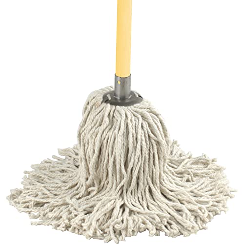 Kitchen Floor Mop with Wooden Stick 120cm 100% Cotton (PY14 Metal Socket)