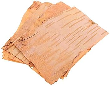 Natural Paper Bhojpatra Light Brown Sheet for Pooja Set of 10 pcs 6inch x 6inch