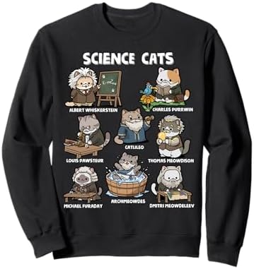 Science Cats Funny Scientist Pun Cat Lover Math Teacher