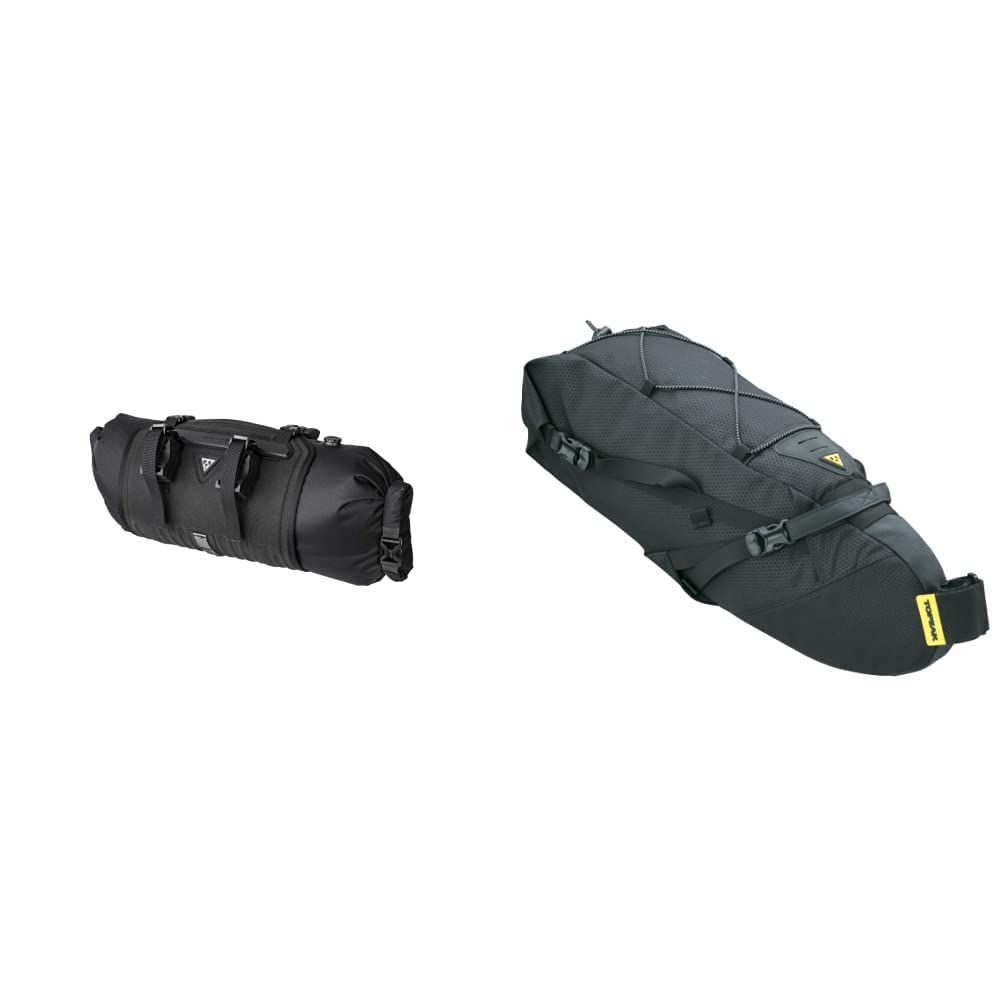 Topeak Frontloader 8 Litros, Borsa al Manubrio Unisex Adulto, Nero, 8L & Backloader, Borsa per Portapacchi. Unisex-Adulti, Nero, 10 Litri