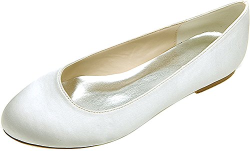 Ballerines en satin pour femme à bout rond et design à enfiler chic