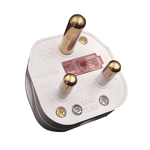 Toptekits DIY South Africa Rewireable Power Plug with Switch and Fuse15A 250V South Africa Electrical Adapter Power Converter Detachable Travel Adapter (South Africa with Switch)