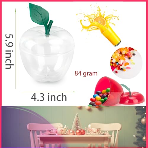 50% Off heffiso Apple Shaped Cookie Jars Pack of 4 - Clear - Image 2