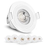 【Energiespar & Langlebig】OREiN LED Deckeneinbaustrahler Downlight 230V ist verbrauchsarm und umweltfreundlich. Es nimmt Hochleistungslampenperlen an und seine Energiesparrate beträgt bis zu 90%.Die Isolierabdeckung des Lampenkörpers ist hitzebeständig, Flamme -verzögernd und sehr sicher. Seine Lebensdauer beträgt bis zu 25.000 Stunden.