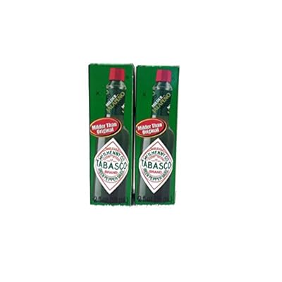 Mcilhenny Co Tabasco Milder صلصة الفلفل جالابينو 2 زجاجة عوز (حزمة 2)