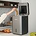Reencle Gravity Electric Composter - 22L Kitchen Composter– Decomposes 3.3 lbs Daily, Odorless & Quiet Indoor Composting, Rapid Decomposition with All-New Compost Starter 2.0 + Booster Pack (Silver)