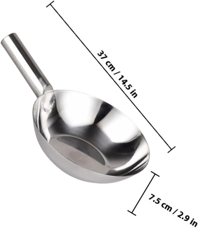 Stainless Steel Kitchen Ladle Large Soup Scoop Short Handle Sturdy Cooking Utensil Practical Water Ladle for Home and Restaurant Use