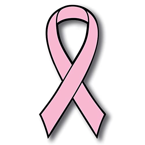 Image of Magnet Me Up Support Breast Cancer Awareness Month, Pink Ribbon Magnet Decal, 3.5x7 Inches, Heavy Duty Automotive Magnet for Car Truck SUV, Any Magnetic Surface, Great Gift Idea, Crafted in USA