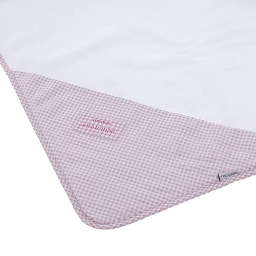 Serviette de bain a capuche Cambrass rose 100x100 cm pour eviter les frissons - 4