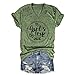 Girls Trip Shirt for Women 2026 Graphic V-Neck Summer Vacation Beach Shirts Besties Travel Weekend Matching T-Shirt Green