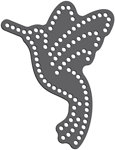 Rhinestone Genie Hummingbird 5" Magnetic Rhinestone Template, Black image 5
