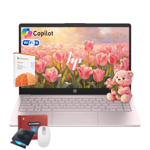 HP Stream 14�C���`�m�[�g�p�\�R���AIntel N150�A1 Y Office 365�A16GB RAM�A128GB�X�g���[�W�B | �A�N�Z�T���[�o���h���A���C�g&�X�����A2026 PC�A�w���A�z�[���I�t�B�X�ACopilot AI�AWi-Fi 6