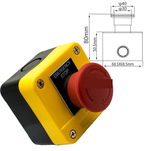 Caja de botones XAL-J174H29 para ascensor con interruptor de parada de emergencia 2