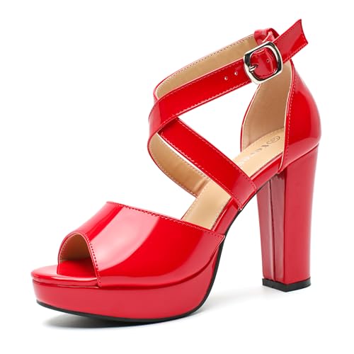 fereshte ���f�B�[�X �v���b�g�t�H�[���T���_���A�`�����L�[�u���b�N�q�[���A�N���X�N���X�A���N���X�g���b�v�A�I�[�v���g�D�A3.94�C���`�n�C�q�[���h���X�V���[�Y, ���b�h�p�e���g, 27.5 cm