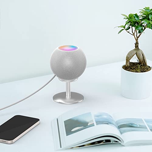 Support Google Home Pod Mini de qualité supérieure en acier blanc - 4