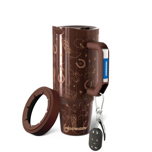 50oz Round Travel Mug Insulator with Giddy Up Pattern by George Gu