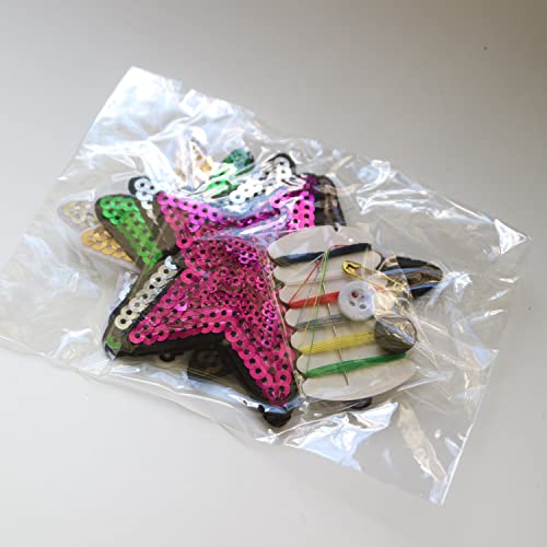 G-Rui 7Pc/Lot Diy Ironing Star Patches For Clothing Diy Iron On Sequins Parches Star Appliques Embroidery For Clothes #TOP3