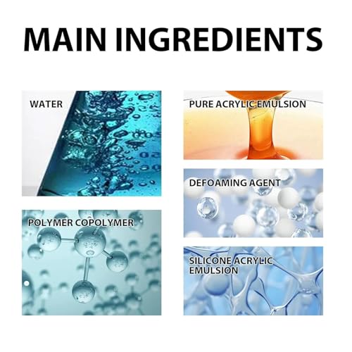 Image of UCRAVO Waterproof Anti-Leakage Sealant Paste for Roof, Water Leakage Solution Wall Crack & Bathroom Seepage Repair, Heavy-Duty Water Seal Glue Waterproof Coating Liquid Rubber for Wall Glue - 300gm