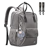 ❤Alta Calidad & Impermeable❤ El uso de tela nylon es impermeable, fácil de limpiar, resistente a los rotos, la costura del hilo es robusta y duradera, artesanía exquisita, por lo que es una mochila de pañales duradera.