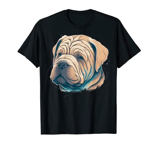 Lindo perro Shar Pei en Shar Pei Lover Camiseta