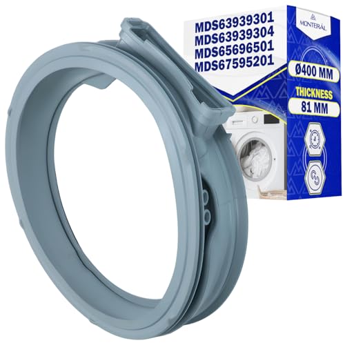SPECIFICHE - La guarnizione oblo lavatrice con 2 ingressi e 1 uscita, ha uno spessore di 81 mm e un diametro di 400 mm