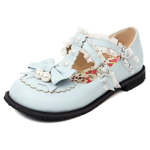 Bow Mary Jane Flat Girls Round Toe Shoes