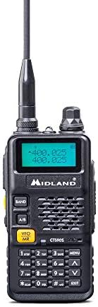 Midland CT590 S - Two Way Radio Amateur Dual Band 128 Storable Channels - 1 Walkie Talkie