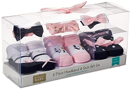 Hudson Baby Unisex Baby Headband And Socks Gift Set, Navy Love, One Size #TOP3