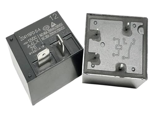 Relais T91A-12V-30A/40A ZD4115PD-SA haute capacité de commutation 4 broches pour fort courant