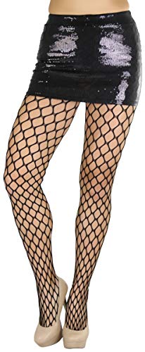 Image of ToBeInStyle Women's Large Mesh Fishnet Patterned Pantyhose Tights
