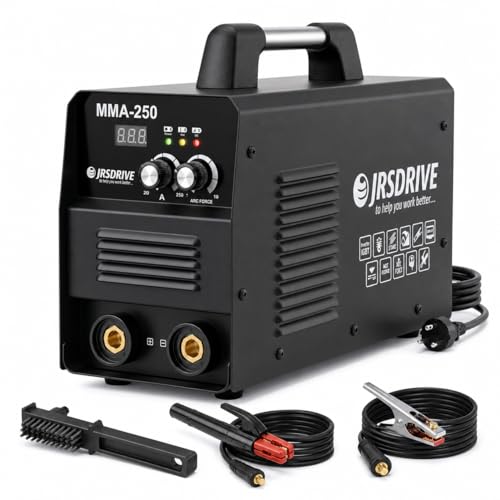 EASTMAN EAWSI-250 Arc Welding Machine | 250A Inverter Welder with Advanced IGBT Technology | Lightweight 4kg Fan-Cooled Welding Kit with Accessories (