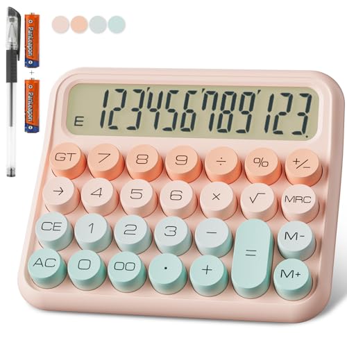 DECKLIT Battery Desk Calculator - 12 Digit Extra Large