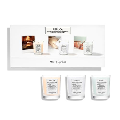Image of Maison Margiela - Replica - Candle Trio Set - Mini Scented Candles - With By the Fireplace, Lazy Sunday Morning, & Bubble Bath - 2.4 Oz Each
