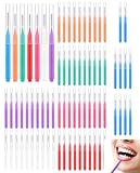STJUNR 70 Pezzi Scovolini Dentali, Scovolino per Pulizia Denti con Coperchio Spazzolini Interdentali Scovolino Interdentale per l'Igiene Interdentale mantenimento della salute orale (7 Colori)