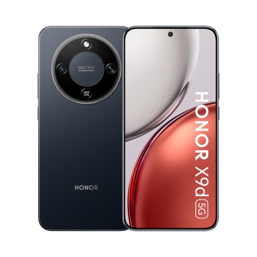 هاتف HONOR X9d 5G، رام 8+256 جيجابايت، شاشة أموليد 6.79 بوصة 1.5K 120 هرتز، سوبر تشارج 66 واط، سناب دراجون 6 الجيل الرابع، أسود ميدنايت