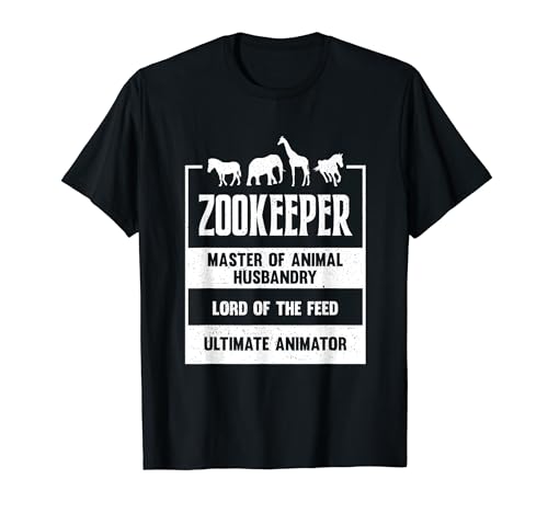 Zookeeper Animal Keeper Zoología Estudiante Zoo Keeper Camiseta