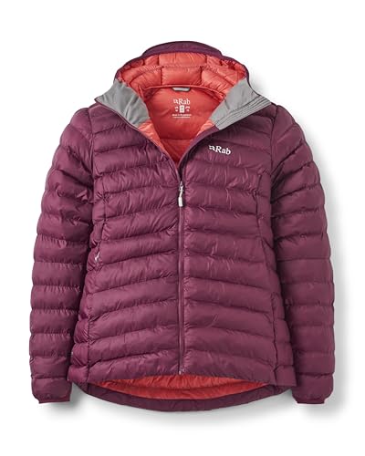 Rab Women’s Cirrus Alpine Jacket - Lightweight Insulated Coat for Climbing & Mountaineering - Mulberry - Large