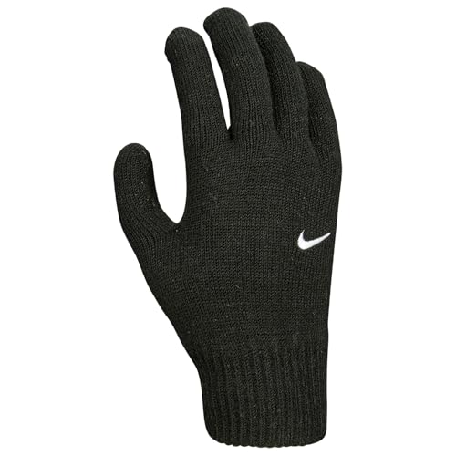 Nike Mens Swoosh Knit 2.0 Gloves Black/White S-M