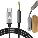 Cable de audio hecho para auriculares B&O H4, H8, H8i, H9i, Bowers & Wilkins PX, Beyerdynamics DT 240 PRO, Jabra Move Style Edition, REVO, PHsq-LIPS SHP9500, X2HR.