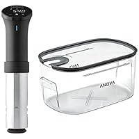 Anova 1000W Sous Vide Precision Cooker with Container Kit