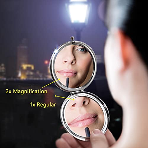 Wsnang Corgi Compact Mirror Corgi Owner Gift Pet Dog Mom Gifts For Corgi Lover Friend Travel Pocket Makeup Mirror (Rose Gold) #TOP5