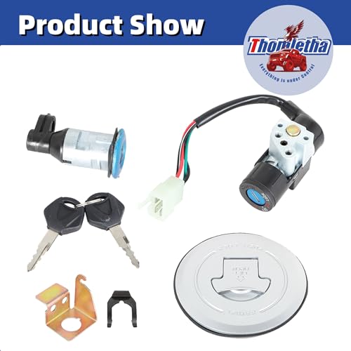 Thomletha Ignition Switch Fuel Cap Seat Lock Keys Set Replacement for Honda by Thomletha - Image 6